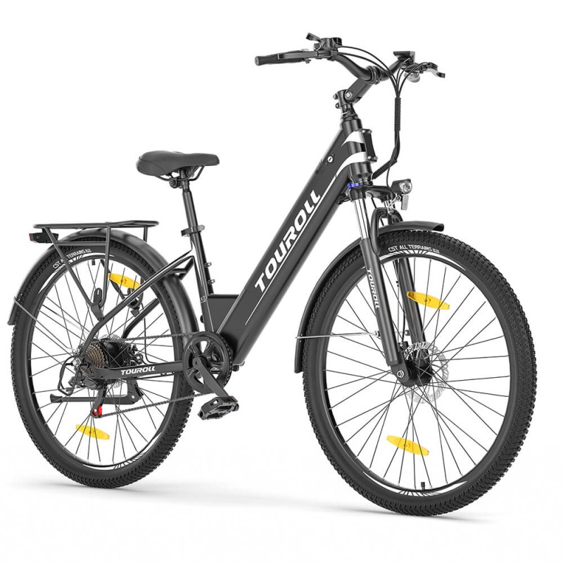 Touroll J1 ST Trekking Bike with 250W Motor  27 5in Wheels  561 6Wh Battery  100km Range  Mechanical Disc Brake 