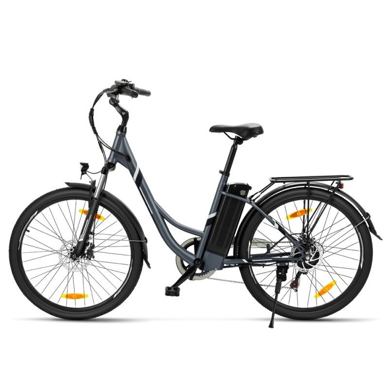 B1 Grey EU Plug Step-Thru 26in 36V15 6Ah 250W E-Bike