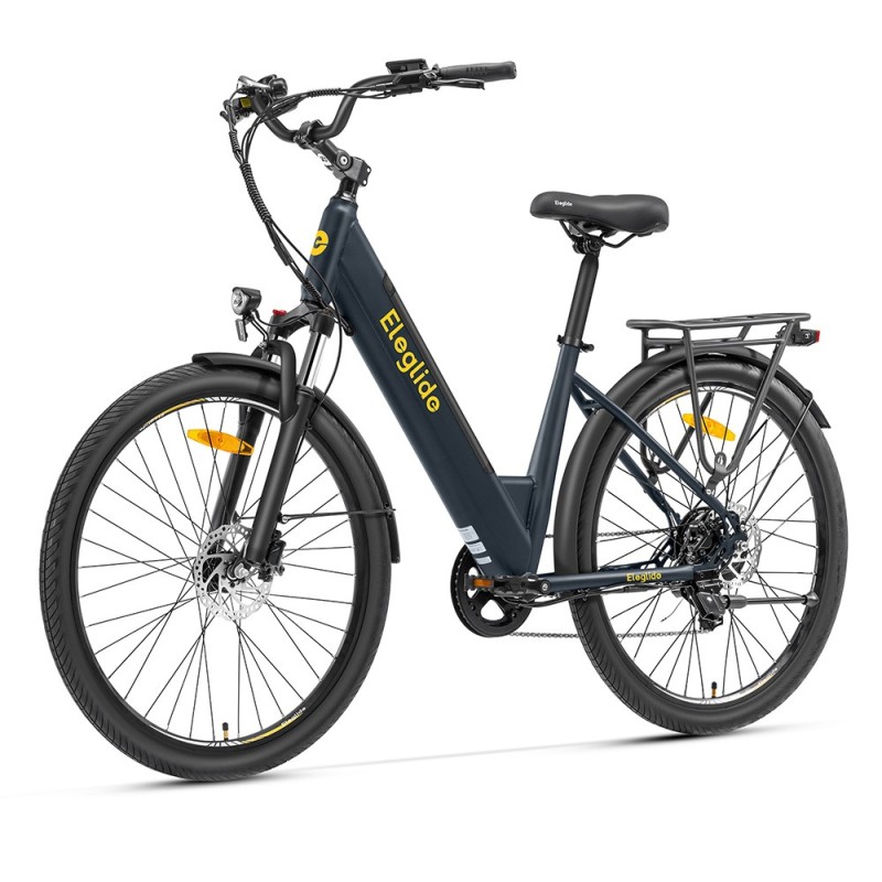 Eleglide T2 Elektrický bicykl, hydraulické kotoučové brzdy, 250W bezkartáčový motor - tmavě šedý