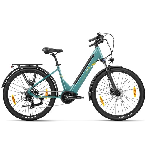 Urbano 3 Teal EU Plug Step-Thru 27 5in 36V13Ah 250W E-Bike