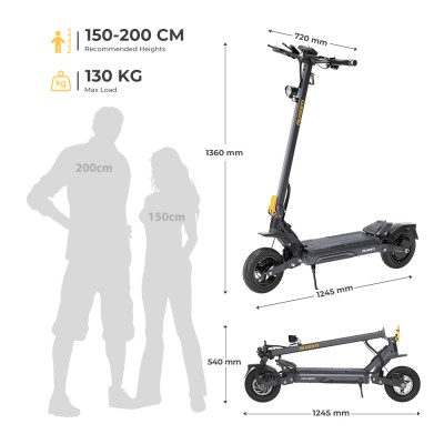 Ausom Gosoul 2 Pro EU-Plug 48V 18Ah E-Scooter