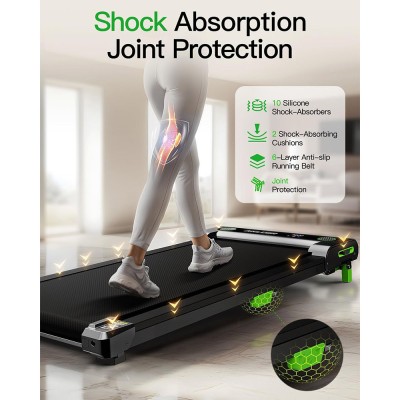 Akluer 480L-A Walking Pad with Incline  2 5HP Quiet Motor  Remote Control 