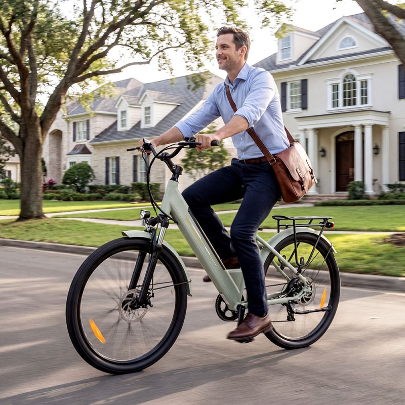 J1 Green EU Plug Step-Thru 36V15 6Ah 250W E-Bike