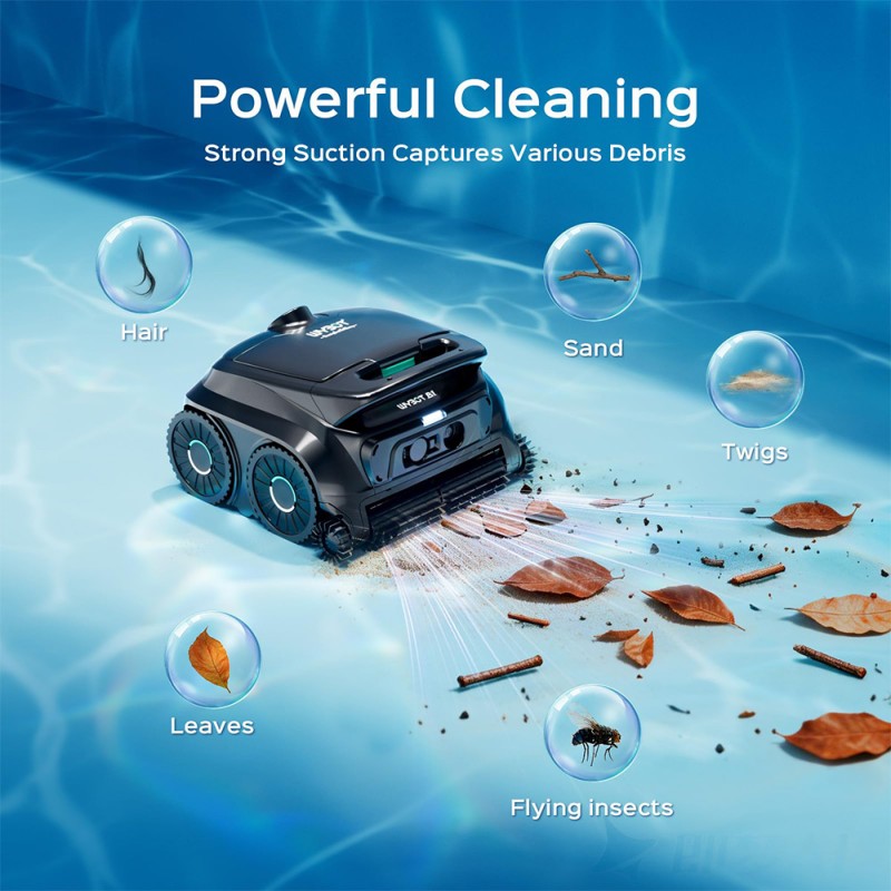 WYBOT B1 Cordless Robotic Pool Cleaner  Full Pool Cleaning  Edge 