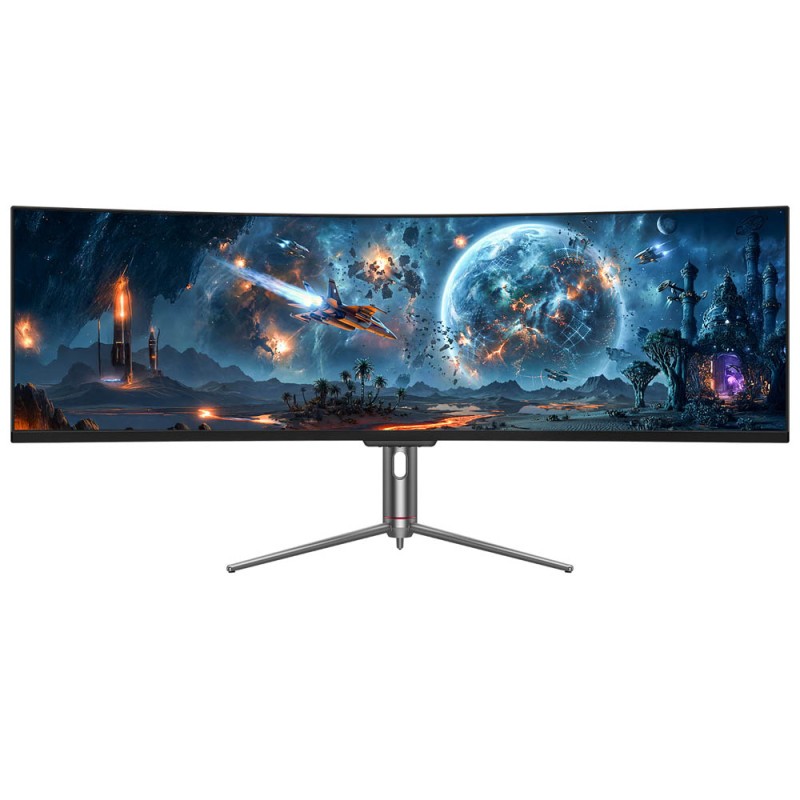 TITAN ARMY C49C1S Gaming Monitor  49 Inch 1800R Curved Fast VA Screen  5120×1440 Dual QHD  240Hz Refresh Rate  1ms MPRT  HDR400 