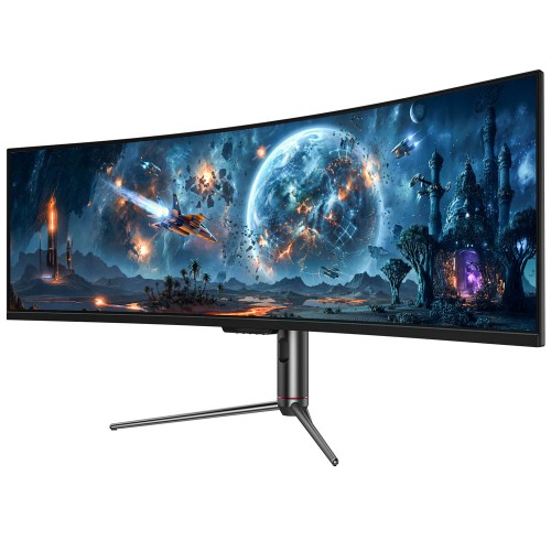 TITAN ARMY C49C1S Gaming Monitor  49 Inch 1800R Curved Fast VA Screen  5120×1440 Dual QHD  240Hz Refresh Rate  1ms MPRT  HDR400  2