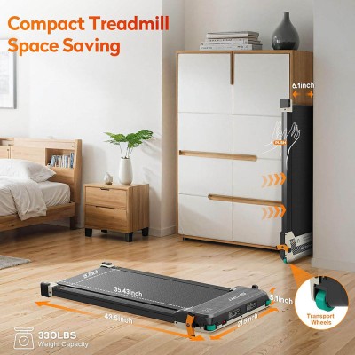 Akluer 520A-A Dual-Sided Treadmill with Shiatsu Foot Massager  2 5HP Quiet Motor  330LBS Max Capacity  LED Display 