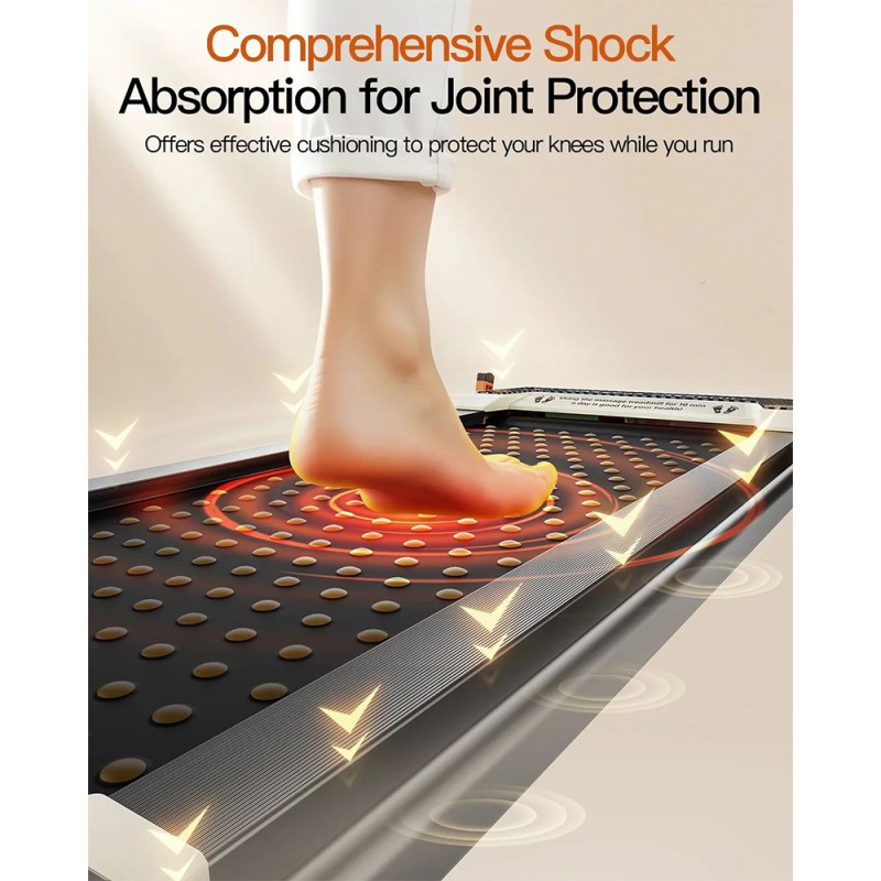 Akluer 520A-B Dual-Sided Walking Pad with Handle  2 5HP Quiet Motor  4MPH Max Speed  150kg Capacity  Dual LED Display  Manual In