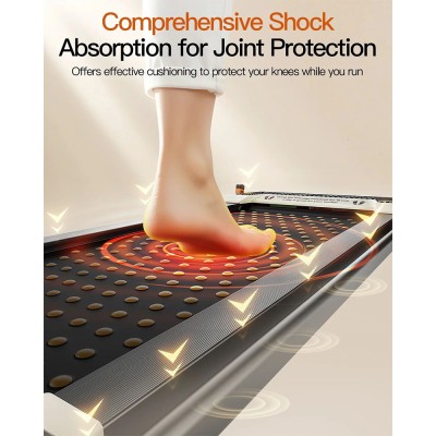 Akluer 520A-B Dual-Sided Walking Pad with Handle  2 5HP Quiet Motor  4MPH Max Speed  150kg Capacity  Dual LED Display  Manual In
