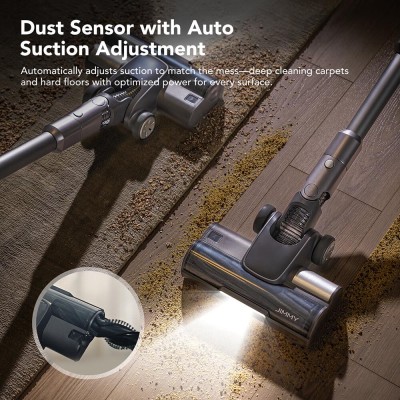 JIMMY H11 Pro Cordless Vacuum Cleaner  260AW Suction  90min Runtime  Brushless Motor  4 Modes  LED Display  for Carpets/Hard Flo