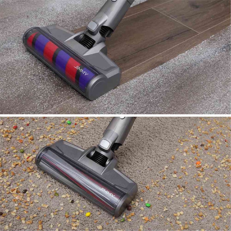 JIMMY JV85 Pro Handheld Wireless Vacuum Cleaner 200AW 8pcsx2500mAh LED Disply Screen 70Mins Run Time - Purple