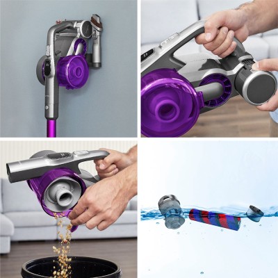 JIMMY JV85 Pro Handheld Wireless Vacuum Cleaner 200AW 8pcsx2500mAh LED Disply Screen 70Mins Run Time - Purple