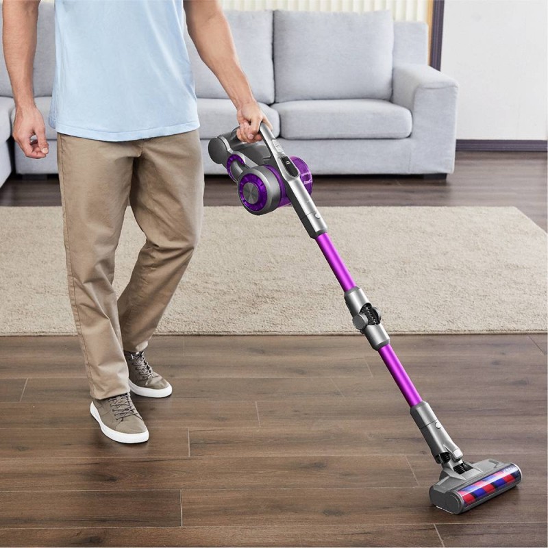 JIMMY JV85 Pro Handheld Wireless Vacuum Cleaner 200AW 8pcsx2500mAh LED Disply Screen 70Mins Run Time - Purple