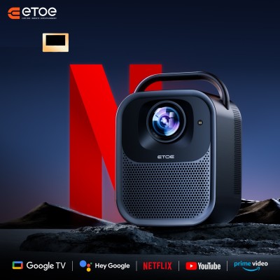ETOE Seal Pro projektor s Google TV, 1300 ANSI, automatické zaostřování a korekce zkreslení – nová verze
