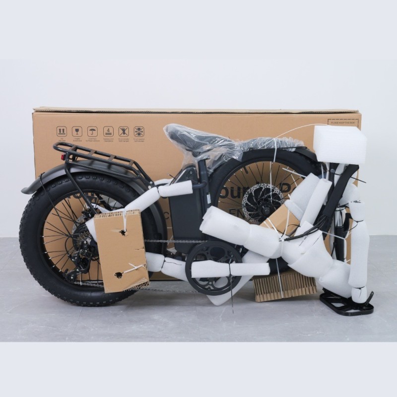 Touroll S2 skládací elektrokolo, 55 Nm, 20×4,0" fat tire, dojezd až 150 km, nízký nástup – modré