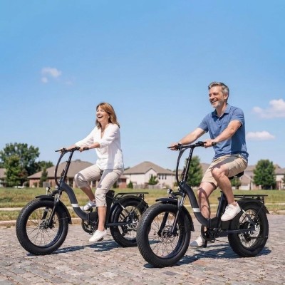 Touroll S2 skládací elektrokolo, 55 Nm, 20×4,0" fat tire, dojezd až 150 km, nízký nástup – modré