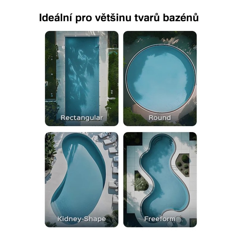 WYBOT B1 Robotický vysavač bazénu pro domácí bazény, kompletní čištění dna, stěn a vodní linky, bezdrátový provoz 120 min