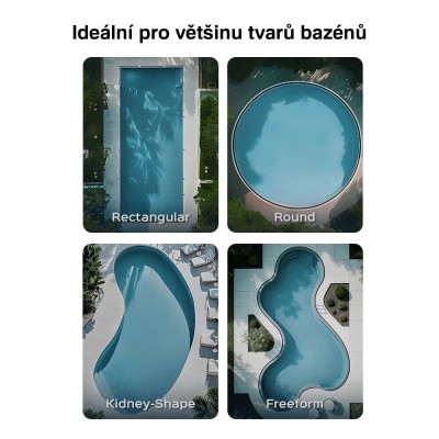 WYBOT B1 Robotický vysavač bazénu pro domácí bazény, kompletní čištění dna, stěn a vodní linky, bezdrátový provoz 120 min
