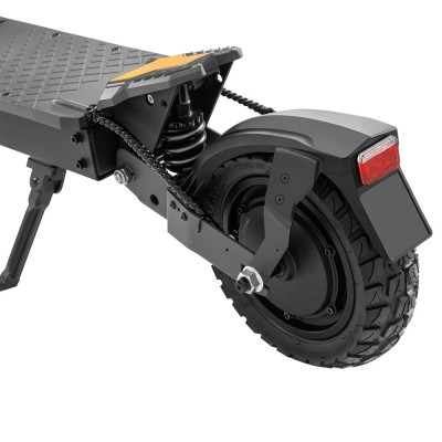 Ausom L1 ABE Skládací elektrická koloběžka 15,6 Ah, motor 500 W, dojezd až 70 km, plynulá jízda ve městě – Šedo-Žlutá