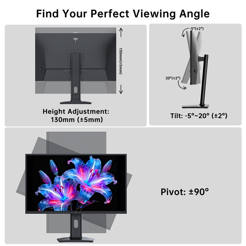KTC H27T7P-2 Gaming Monitor27' 2560×1440 QHD 200Hz Overdrive to 210Hz