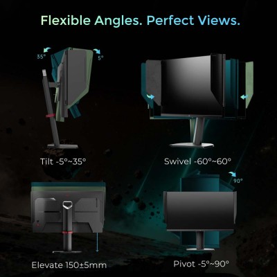 KTC H27E8 Gaming Monitor  27-inch 2560×1440 Fast IPS Screen  240Hz Refresh Rate 