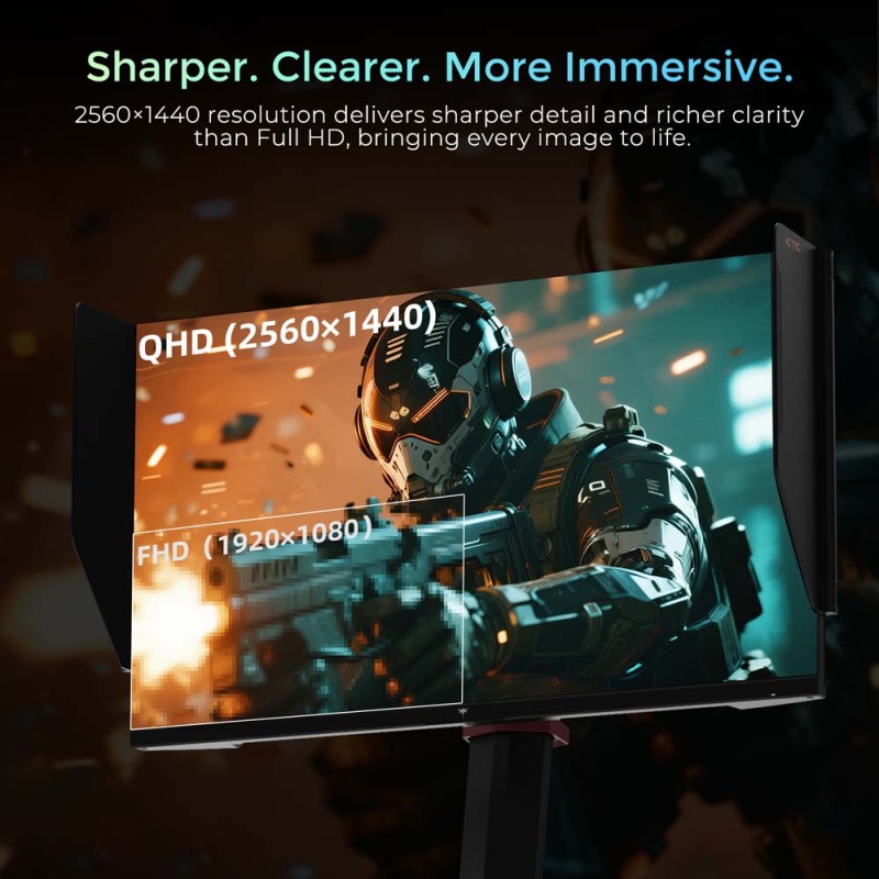 KTC H27E8 Gaming Monitor  27-inch 2560×1440 Fast IPS Screen  240Hz Refresh Rate 