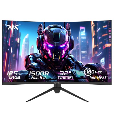 KTC H32S17 Gaming Monitor 32-inch 2560x1440 QHD 180Hz HVA Curved 1500R