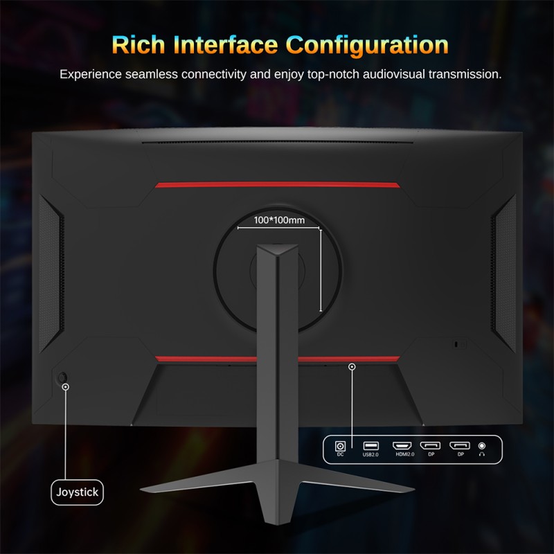 KTC H32S17 Gaming Monitor 32-inch 2560x1440 QHD 180Hz HVA Curved 1500R