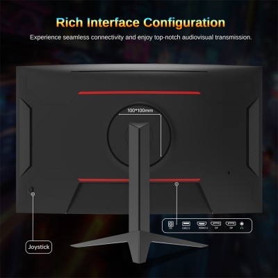 KTC H32S17 Gaming Monitor 32-inch 2560x1440 QHD 180Hz HVA Curved 1500R