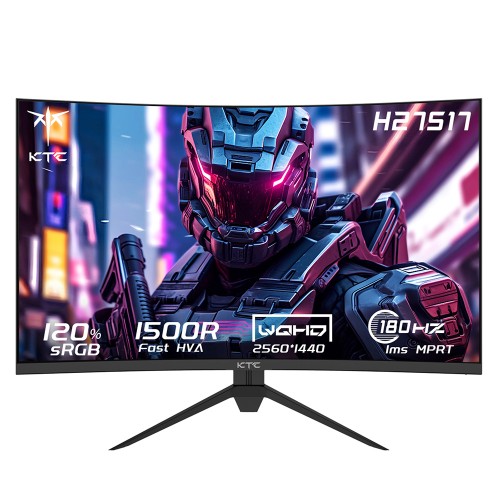 KTC H27S17 Gaming Monitor 27-inch 2560x1440 QHD 180Hz HVA Curved 1500R