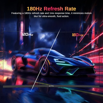KTC H27S17 Gaming Monitor 27-inch 2560x1440 QHD 180Hz HVA Curved 1500R