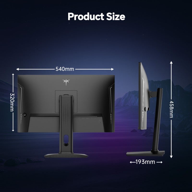 KTC H24T7 gaming monitor 23 8 inch 2560*1440 QHD 180Hz Overclock to 185Hz