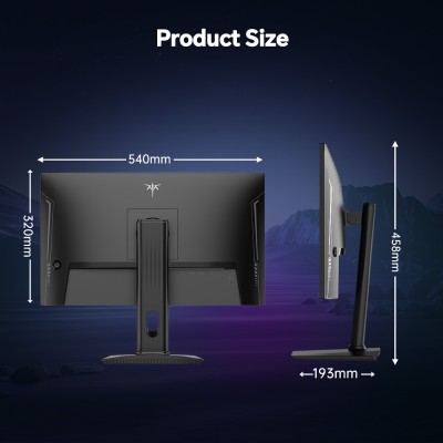 KTC H24T7 gaming monitor 23 8 inch 2560*1440 QHD 180Hz Overclock to 185Hz
