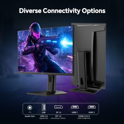 KTC H24T7 gaming monitor 23 8 inch 2560*1440 QHD 180Hz Overclock to 185Hz