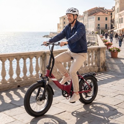 S3 Red EU Plug Step-Thru 20in 36V13Ah 250W E-Bike
