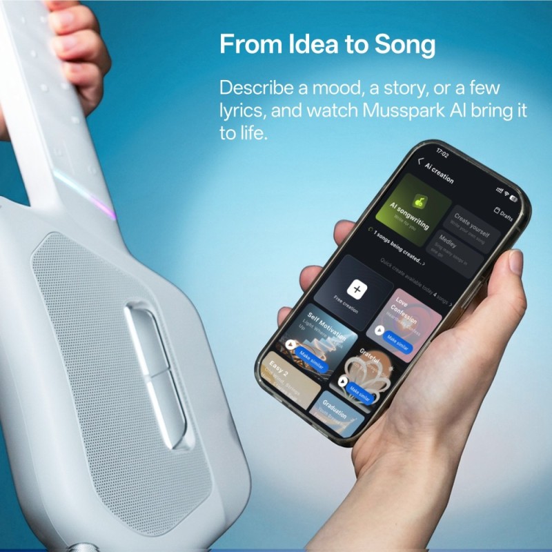 Musspark S1 Mini Ai Smart Guitar