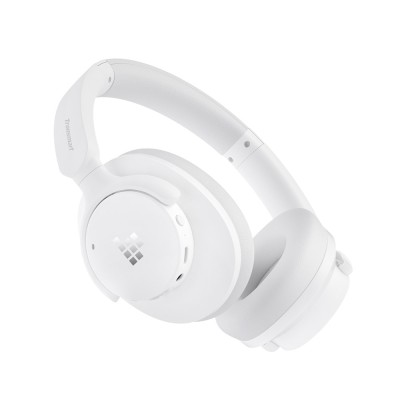 Tronsmart SOUNFII Q20S hybridní sluchátka přes uši s aktivním potlačením hluku (ANC), hybridní aktivní redukce šumu – bílá