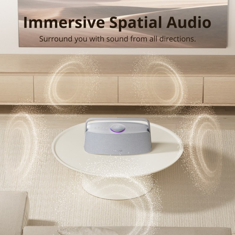 Tronsmart Fiitune X30 domácí audio reproduktor, výkon 80W, výdrž 14 hodin - šedý