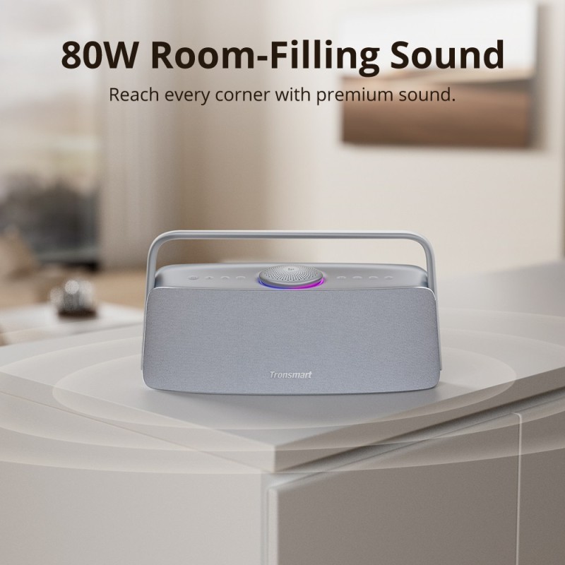 Tronsmart Fiitune X30 domácí audio reproduktor, výkon 80W, výdrž 14 hodin - šedý