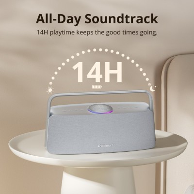 Tronsmart Fiitune X30 domácí audio reproduktor, výkon 80W, výdrž 14 hodin - šedý