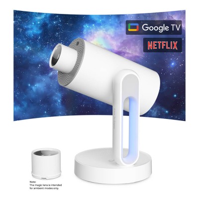Projektor ETOE Starfish Plus, Google TV a Netflix, ambientní osvětlení, 1080P