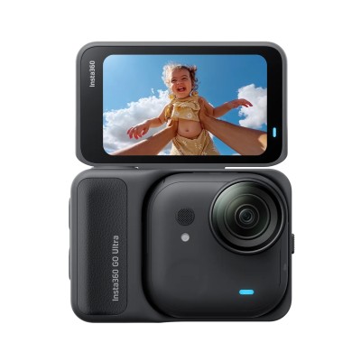 Kamera sportowa Insta360 GO Ultra Standard Bundle, 5nm AI čip pro 4K60fps video, snímač 1/1,28″ – černá