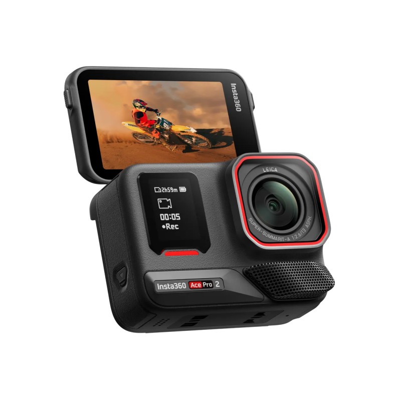 Insta360 Ace Pro 2 Dual Battery Bundle – sportovní kamera, 8K30 video, CMOS snímač 1/1,3″, půlnoční černá
