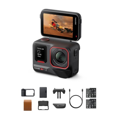 Insta360 Ace Pro 2 sportovní kamera Flash Print Bundle, video 8K30, CMOS snímač 1/1,3" – Černá půlnoc