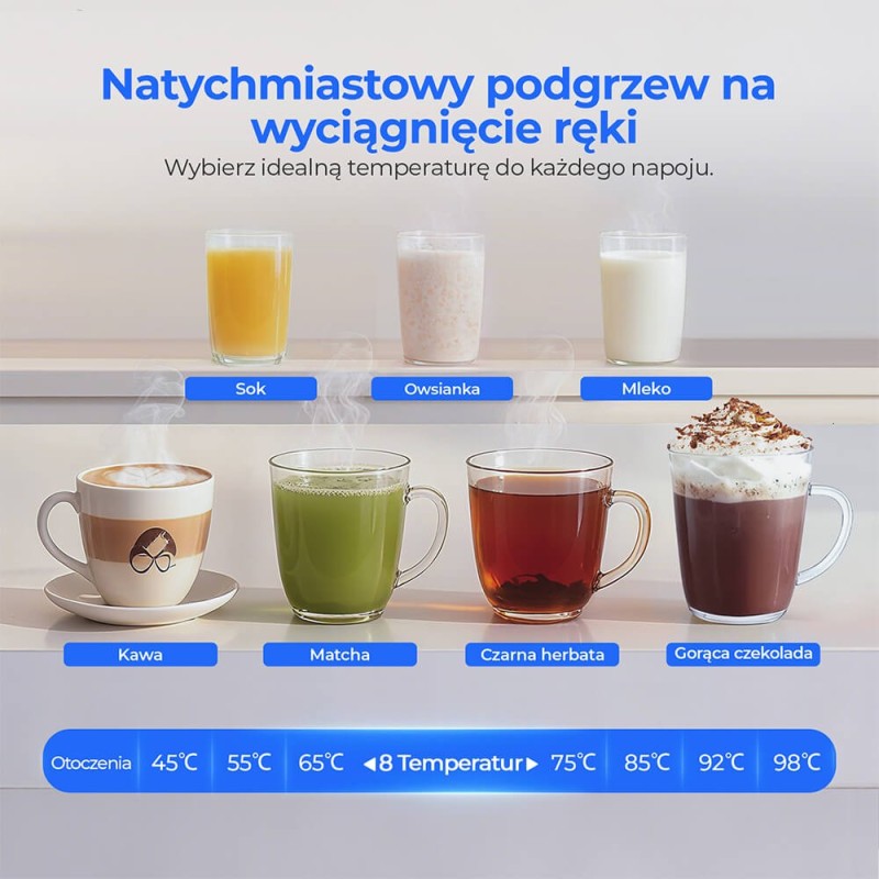 Domácí stolní RO filtr na vodu Hydrofast W100 4L, 8 teplotních stupňů, 6stupňový filtrační systém