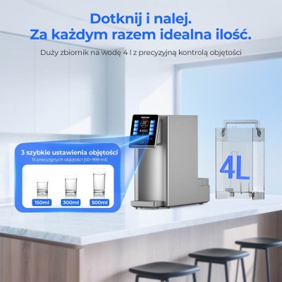 Domácí stolní RO filtr na vodu Hydrofast W100 4L, 8 teplotních stupňů, 6stupňový filtrační systém