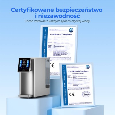 Domácí stolní RO filtr na vodu Hydrofast W100 4L, 8 teplotních stupňů, 6stupňový filtrační systém