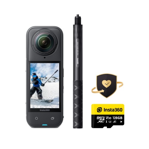 Insta360 X5 Snowboard Bundle – sportovní kamera, 8K 360° video, snímače 1/1,28″