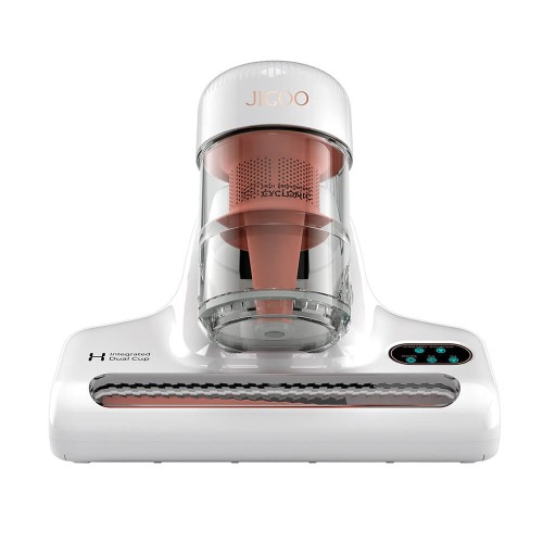 JIGOO J200 Vysavač na matrace s integrovanými dvojitými nástavci, sacím výkonem 13 kPa, UV lampou a horkým vzduchem o teplotě 60