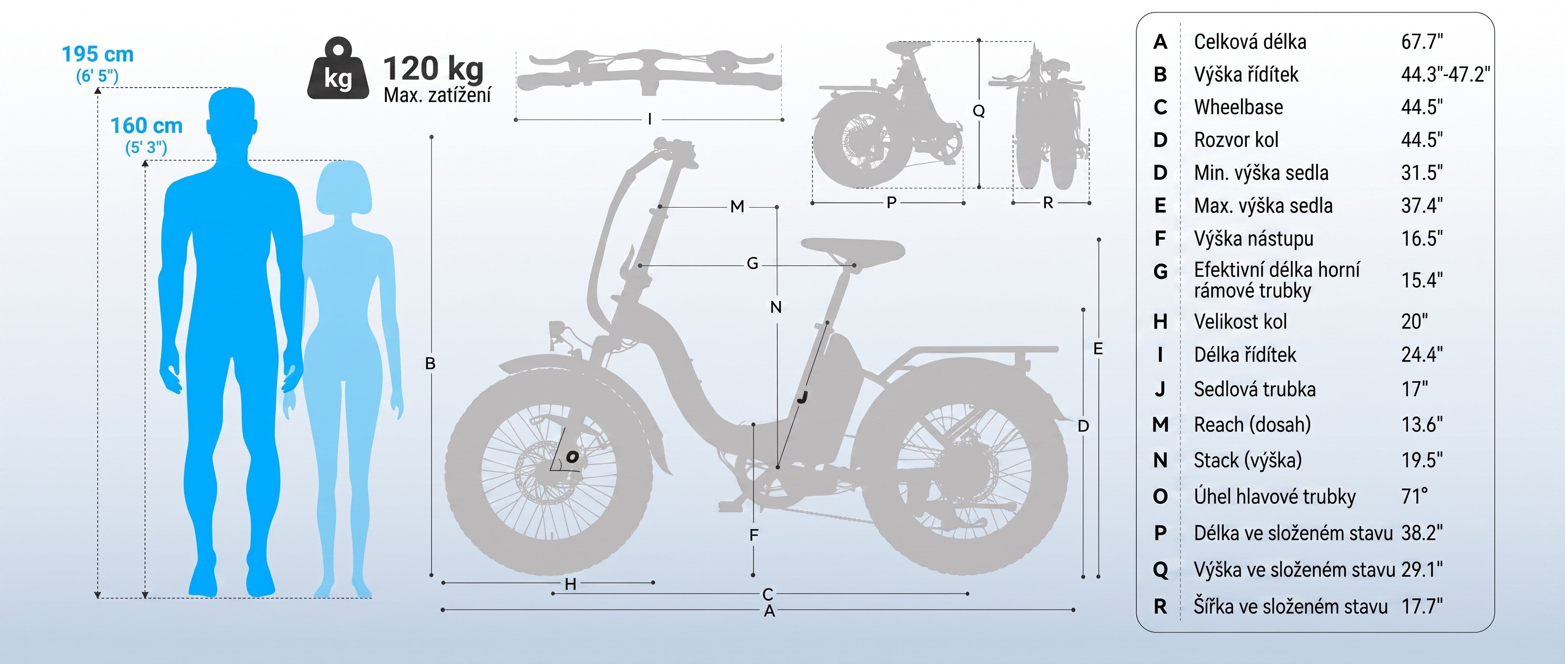 Touroll S2 elektrokolo pro jezdce s výškou 160–195 cm a nosností 120 kg